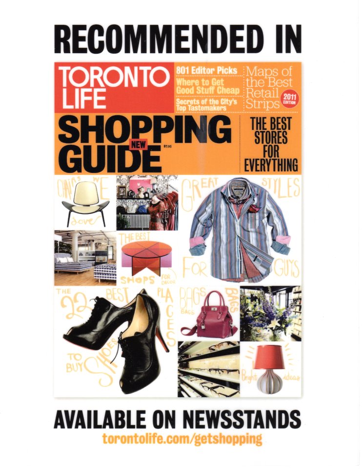 Recommended salon inside toronto life shopping guide for 4 years