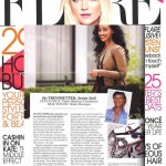 Amina Said inside the pages of Flare Magazine